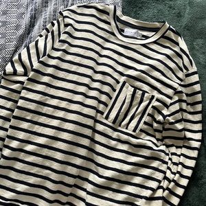 Topman heavy weight long sleeve pocket tee